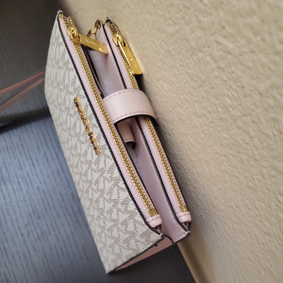 Michael kors Jet Set Double Zip Wristlet Wallet - Picture 4 of 9